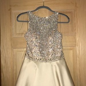 Cream Prom Dress
